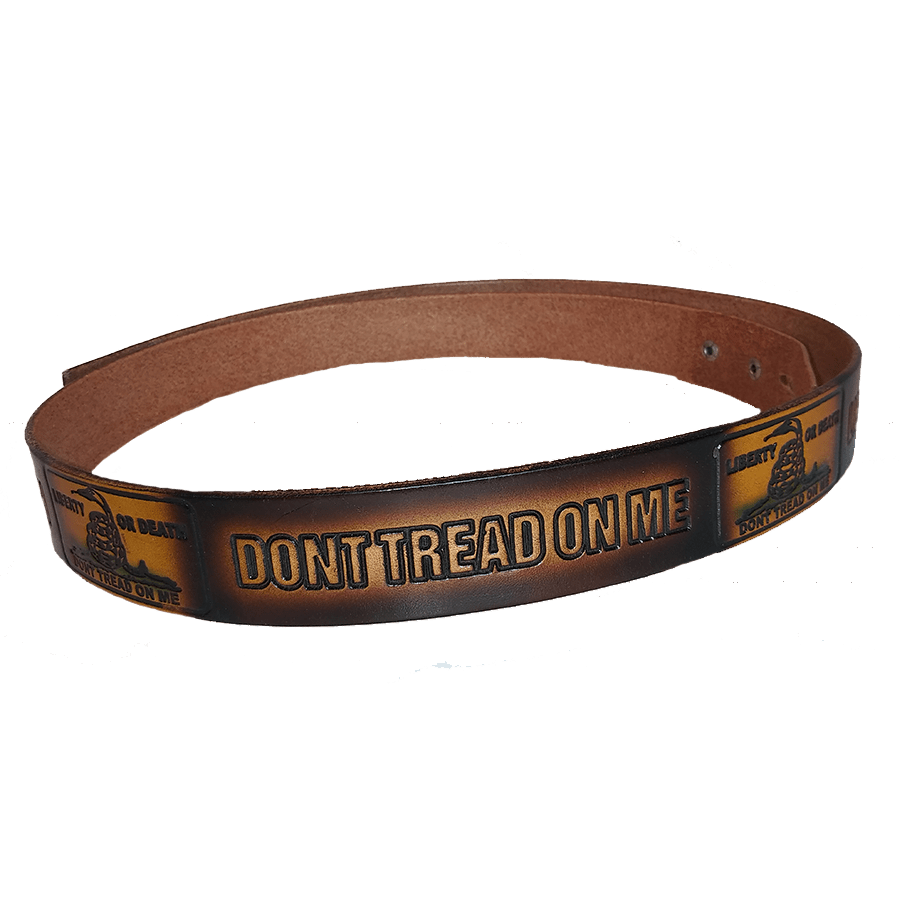 Don't Tread on Me Leather Bracelet